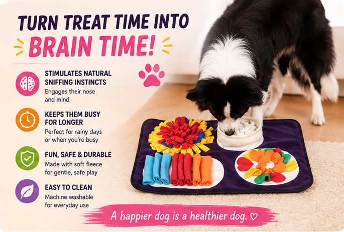 Italian Feast Snuffle Mat — for Happy, Curious Dogs