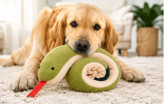 Snake Snuffle Toy — for Happy, Busy Dogs